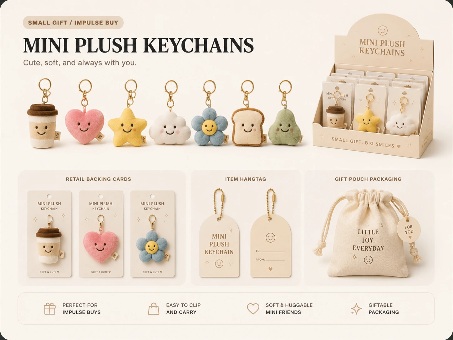 Mini Plush Keychains plush collection board