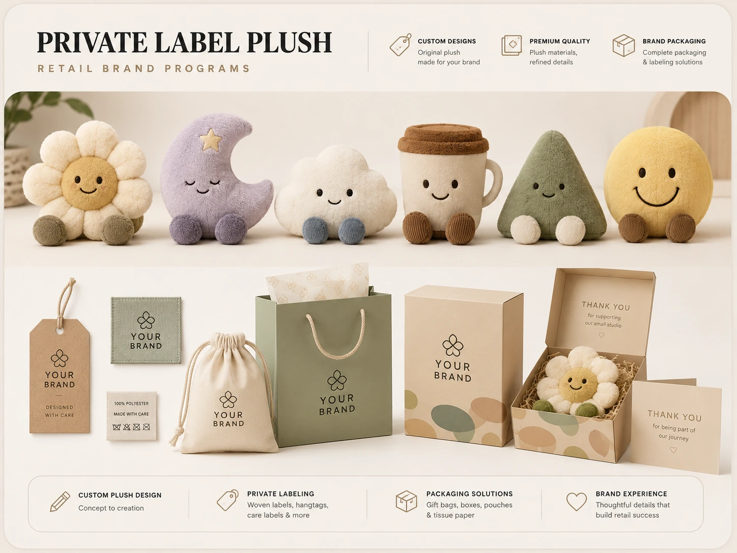 Private Label Plush plush collection board