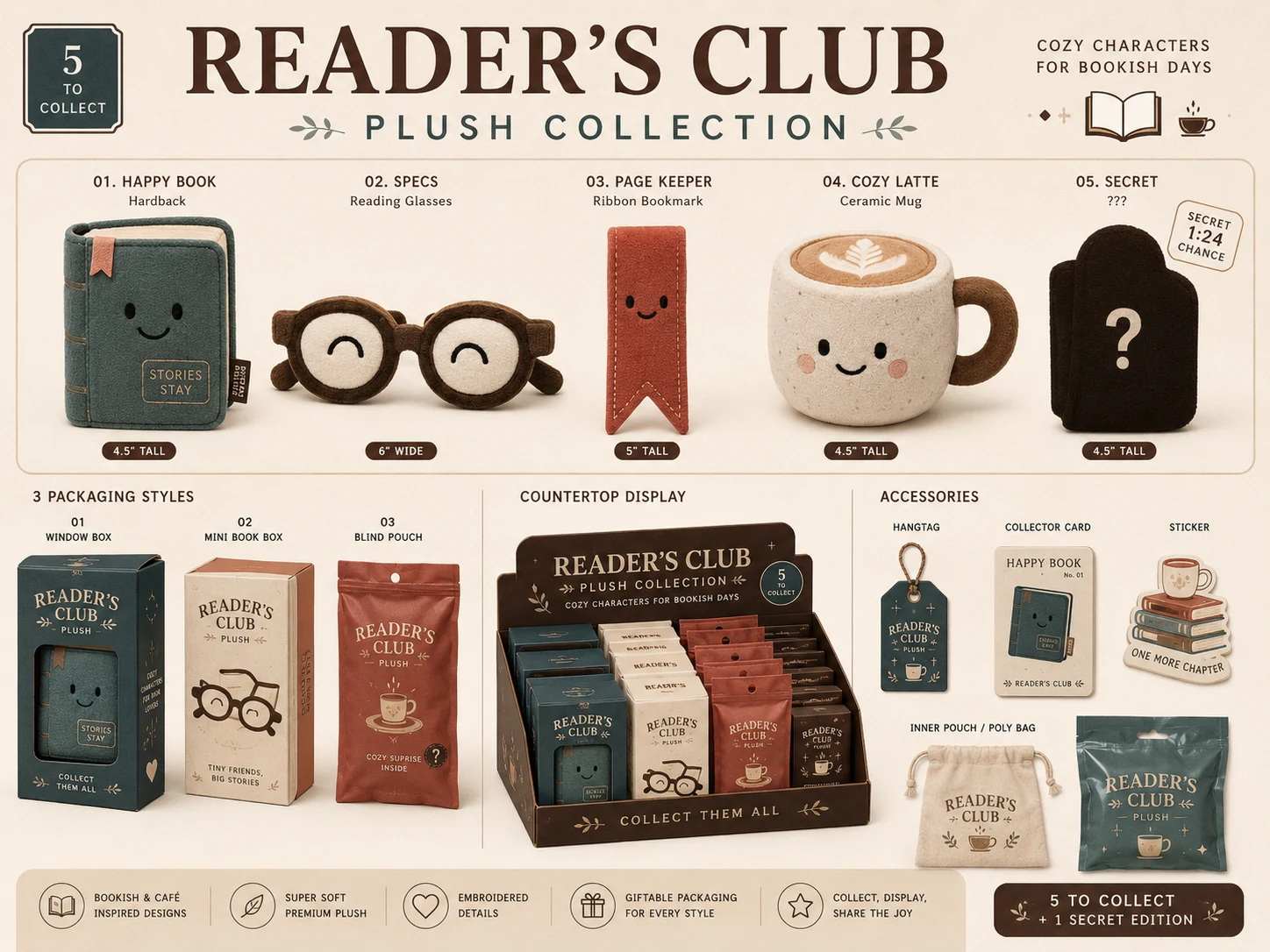 Reader’s Club plush collection